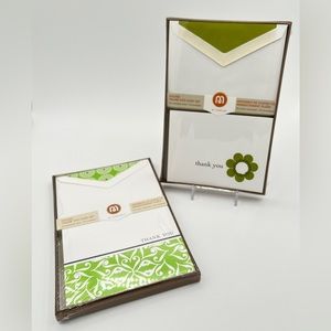 Two Box Sets of Thank You Cards with Envelopes